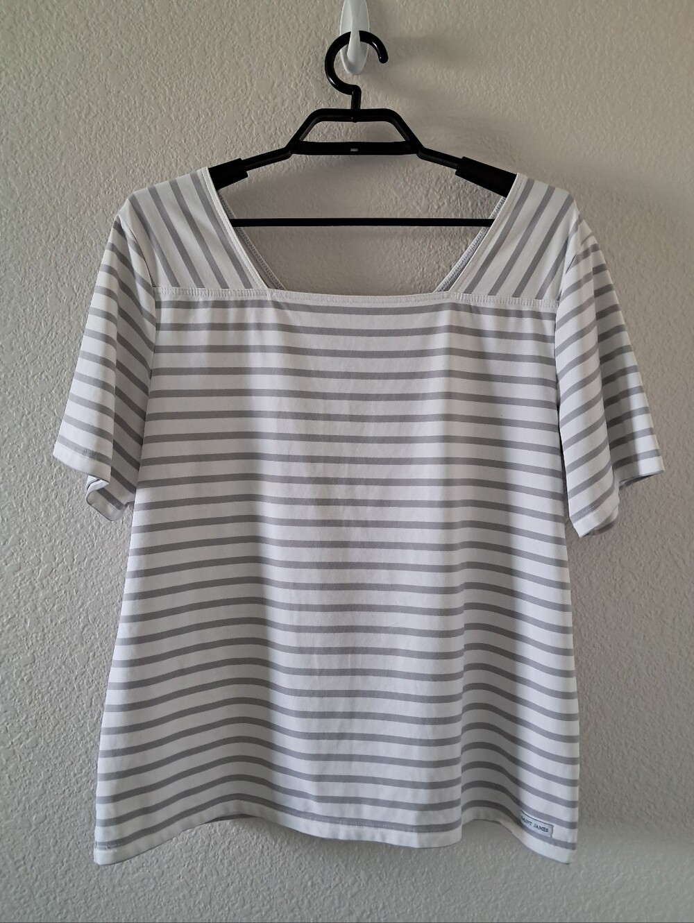 Saint James Nautical Striped Shirt Breton French Sailor Coastal White Gray 20